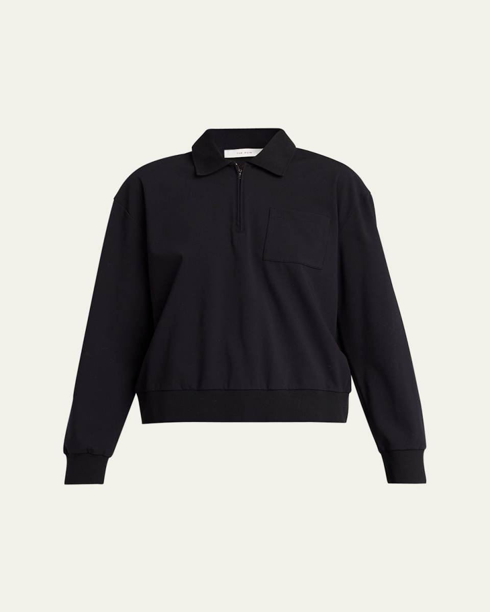 Estee French Terry Polo Top